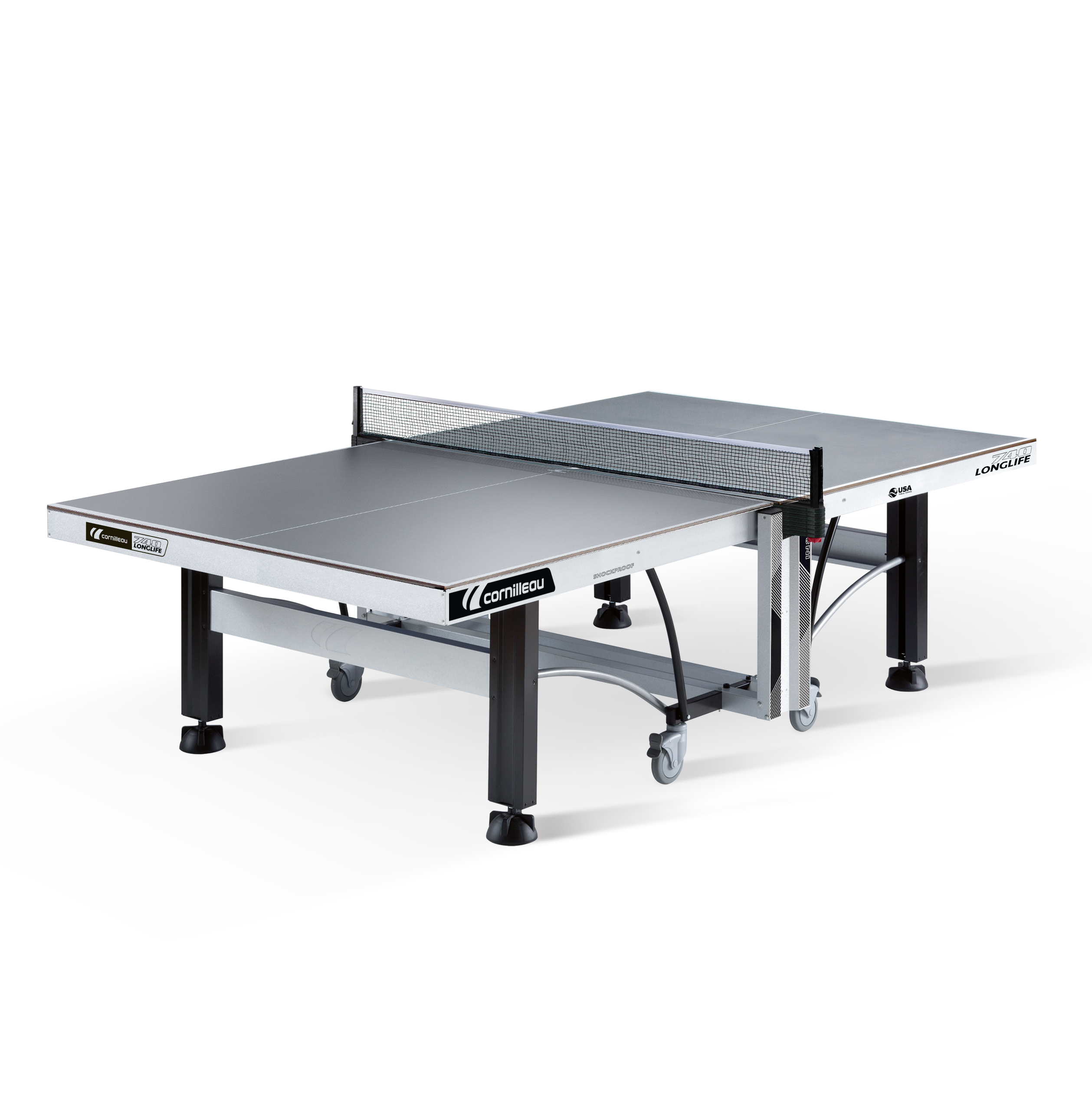 Table ping pong extérieur Crossover 150 S - 274 x 152 x 76 cm - Gris 90379